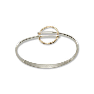 Ed Levin Jewelry-Bracelet-Horizon Flip, Silver & 14k Gold
