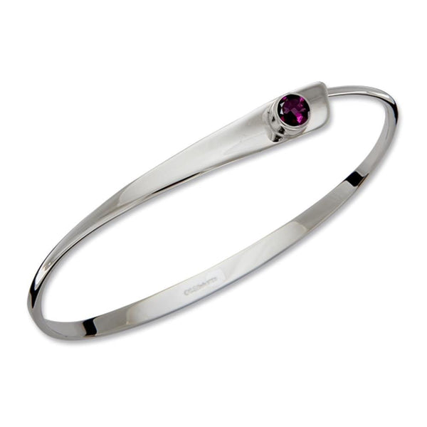 Ed Levin Jewelry-Bracelet-Modesty, Rhodolite Garnet, Sterling Silver