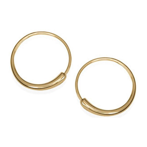 Ed Levin Jewelry-Earring-Icicle Hoop, 14K Gold