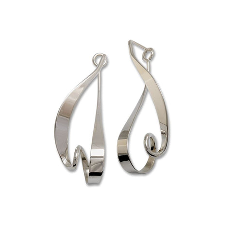 Kinetic Earrings, Sterling Silver