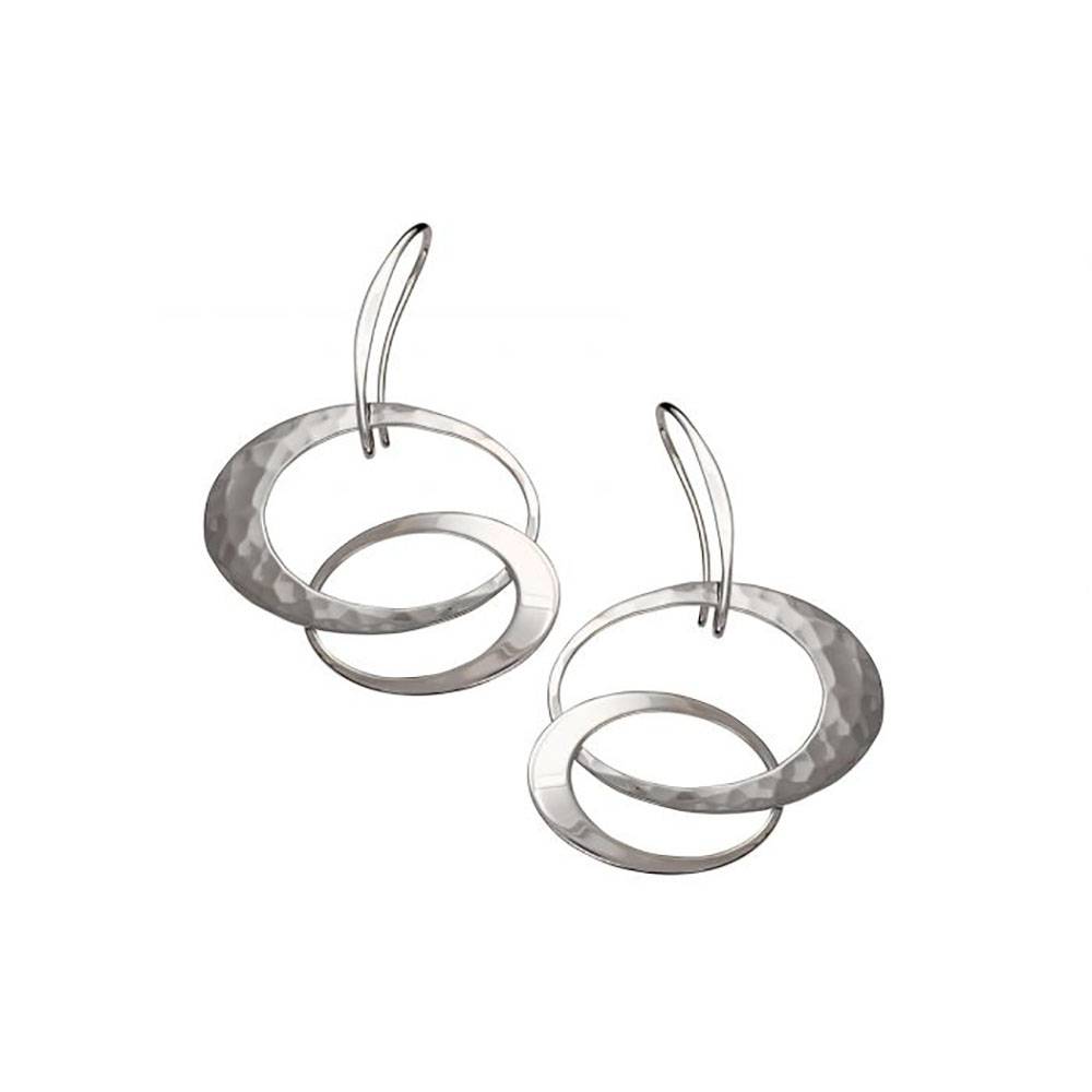 Ed Levin Jewelry-Earring-Entwined Elegance, Small, Sterling Silver