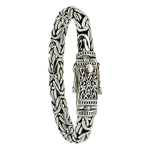 Keith Jack Jewelry-Byzantine Dragon Weave 8" Bracelet, Sterling Silver