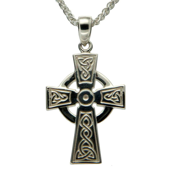 Keith Jack Jewelry-Celtic Cross Medium Necklace, Sterling Silver