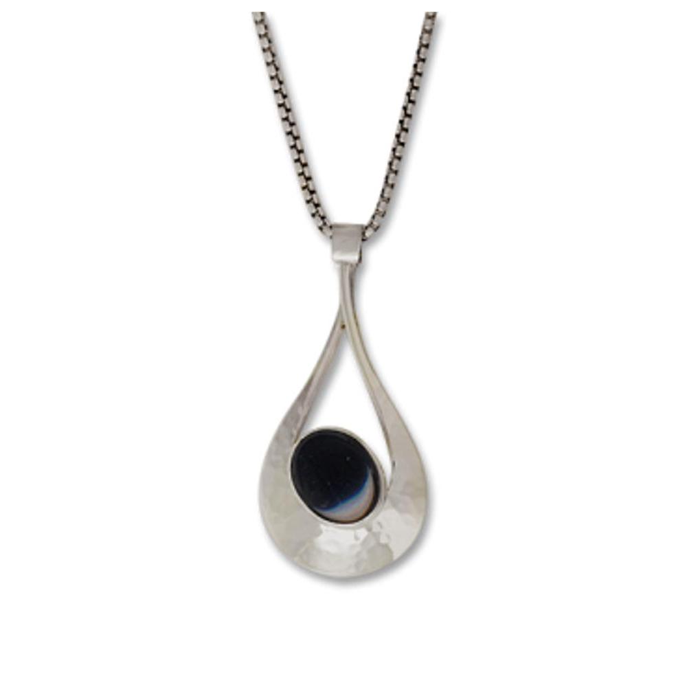 Ed Levin Jewelry-Necklace-Lullaby Necklace, Black Onyx, Sterling Silver