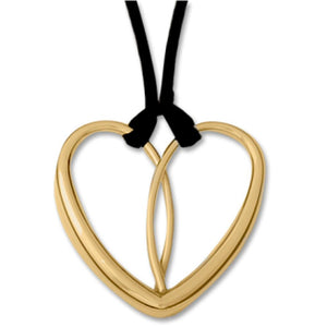 Ed Levin Jewelry-Necklace-Heart Necklace, Gold Plated