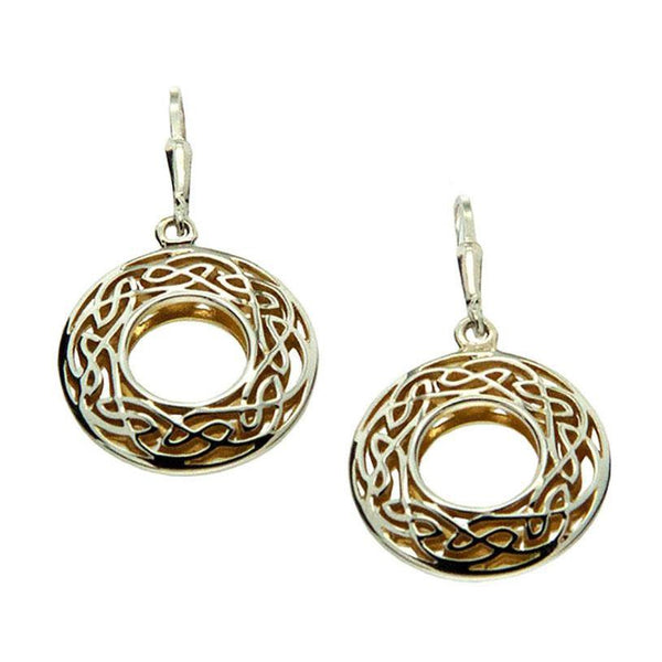 Keith Jack Jewelry-Window To The Soul Earrings, Sterling Silver & 22k Gilded Gold