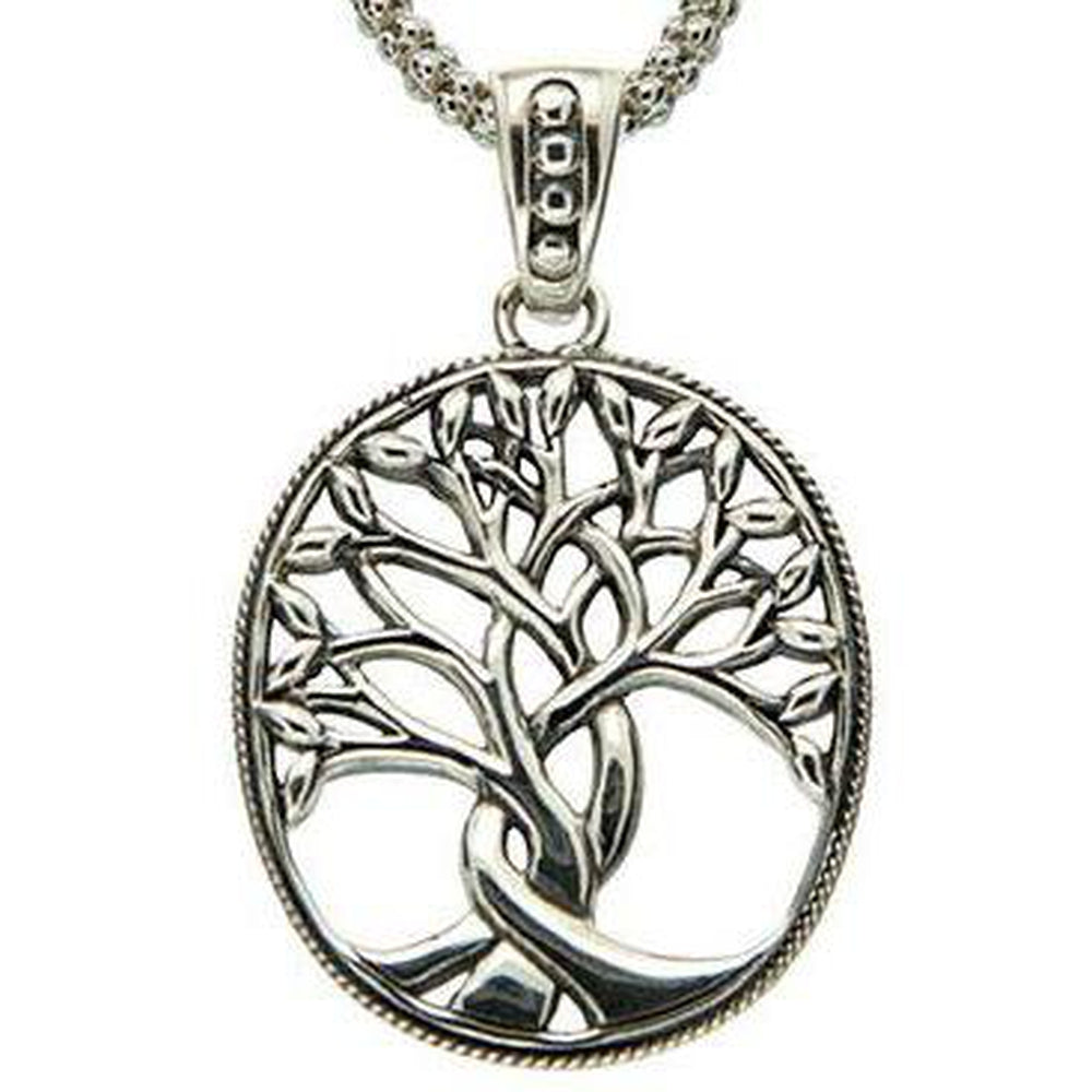 Keith Jack Jewelry-Tree of Life Large Necklace, Sterling Silver