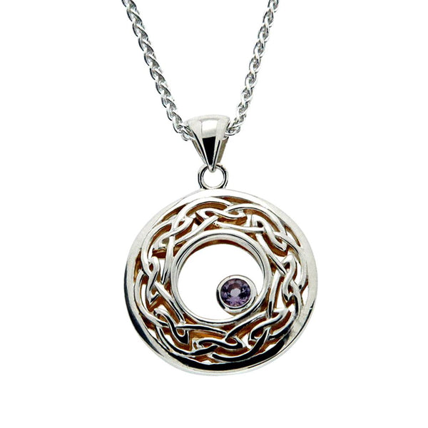 Window to the Soul Gemstone Necklaces, Sterling Silver & 22k Gilded Gold