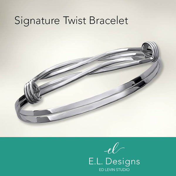 Signature Twist Bracelet, Sterling Silver