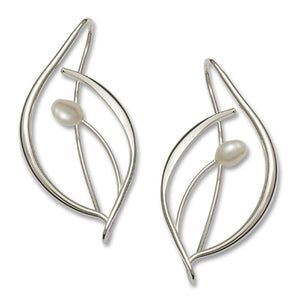 Jonquil Pearl Earrings, Sterling Silver